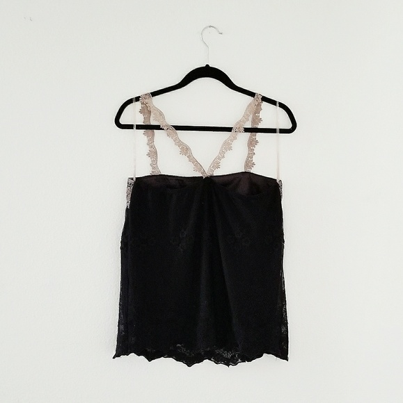 GOLDEN STATE JEAN CO. black lace top - Picture 3 of 3